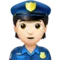 Police Officer: Light Skin Tone emoji on iPhone