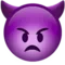Angry Face with Horns emoji on iPhone