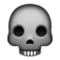 Schedel emoji op Apple iOS 5.0