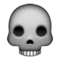 Skull emoji on Apple iOS 9.0