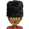 Wachmann: Mittlerer bis dunkler Hautton Emoji auf Apple iOS 17.4