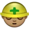 Stavební dělník: Střední odstín pleti emoji na Apple iOS 9.3
