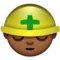 Construction Worker: Medium-Dark Skin Tone emoji on Apple iOS 9.3