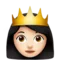 Princess: Light Skin Tone emoji on Apple iOS 11.1
