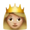 Putri: Warna Kulit Sedang-Terang emoji di Apple iOS 11.1