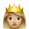 Princess: Medium-Light Skin Tone emoji on Apple iOS 17.4
