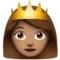 Princess: Medium Skin Tone emoji on Apple iOS 10.2