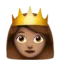 Princesse : Teint moyen emoji sur Apple iOS 17.4