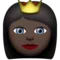 Prinsessa: Mörk hudton emoji på iPhone (iOS 9.1)