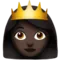 Πριγκίπισσα: Σκούρος τόνος δέρματος emoji στο iPhone (iOS 10.0)