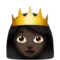 Πριγκίπισσα: Σκούρος τόνος δέρματος emoji στο iPhone (iOS 17.4)