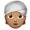 Person Wearing Turban: Medium Skin Tone emoji on Apple iOS 16.4