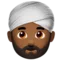 Person Wearing Turban: Medium-Dark Skin Tone emoji on iPhone (iOS 12.1)