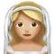 Person med slöja: Mellanljus hudton emoji på iPhone (iOS 12.2)