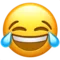 Face with Tears of Joy emoji on Apple iOS 11.3