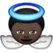 Baby Angel: Dark Skin Tone emoji on Apple iOS 9.0