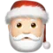 Santa Claus: Light Skin Tone emoji on iPhone