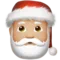 Santa Claus: Medium-Light Skin Tone emoji on iPhone