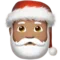 Santa Claus: Medium Skin Tone emoji on Apple iOS 17.4