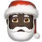 Santa Claus: Dark Skin Tone emoji on Apple iOS 11.1
