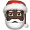 Santa Claus: Dark Skin Tone emoji on iPhone