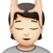 Person Getting Massage: Light Skin Tone emoji on iPhone