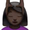 Person Getting Massage: Dark Skin Tone emoji on Apple iOS 12.1