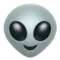 Alien emoji on iPhone