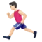 奔跑者：浅肤色 iPhone 上的表情符号 (iOS 11.3)