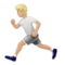 Person Running: Medium-Light Skin Tone emoji on iPhone (iOS 14.6)