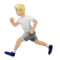 Person Running: Medium-Light Skin Tone emoji on iPhone