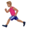 Person Running: Medium Skin Tone emoji on Apple iOS 13.1