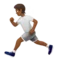 Person Running: Medium-Dark Skin Tone emoji on iPhone