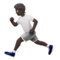 Person Running: Dark Skin Tone emoji on iPhone
