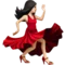 Woman Dancing: Light Skin Tone emoji on Apple iOS 10.2