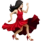 Woman Dancing: Light Skin Tone emoji on iPhone (iOS 12.1)