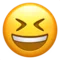 Față rânjitoare și mijită emoji pe Apple iOS 10.2