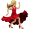 Woman Dancing: Medium-Light Skin Tone emoji on Apple iOS 14.6