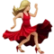 Woman Dancing: Medium-Light Skin Tone emoji on Apple iOS 17.4