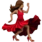 Woman Dancing: Medium Skin Tone emoji on iPhone
